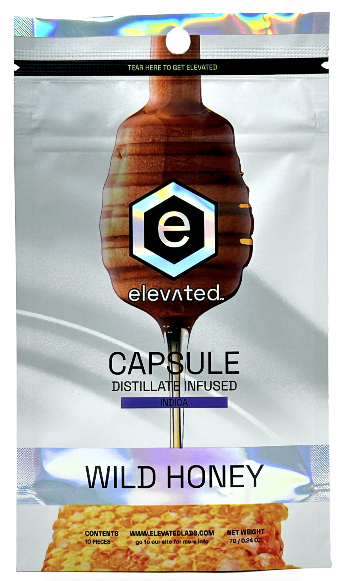 Photograph of product: Elevated -  Honey Capsules Oui'd SLEEP- 100mg - 10mg x 10
