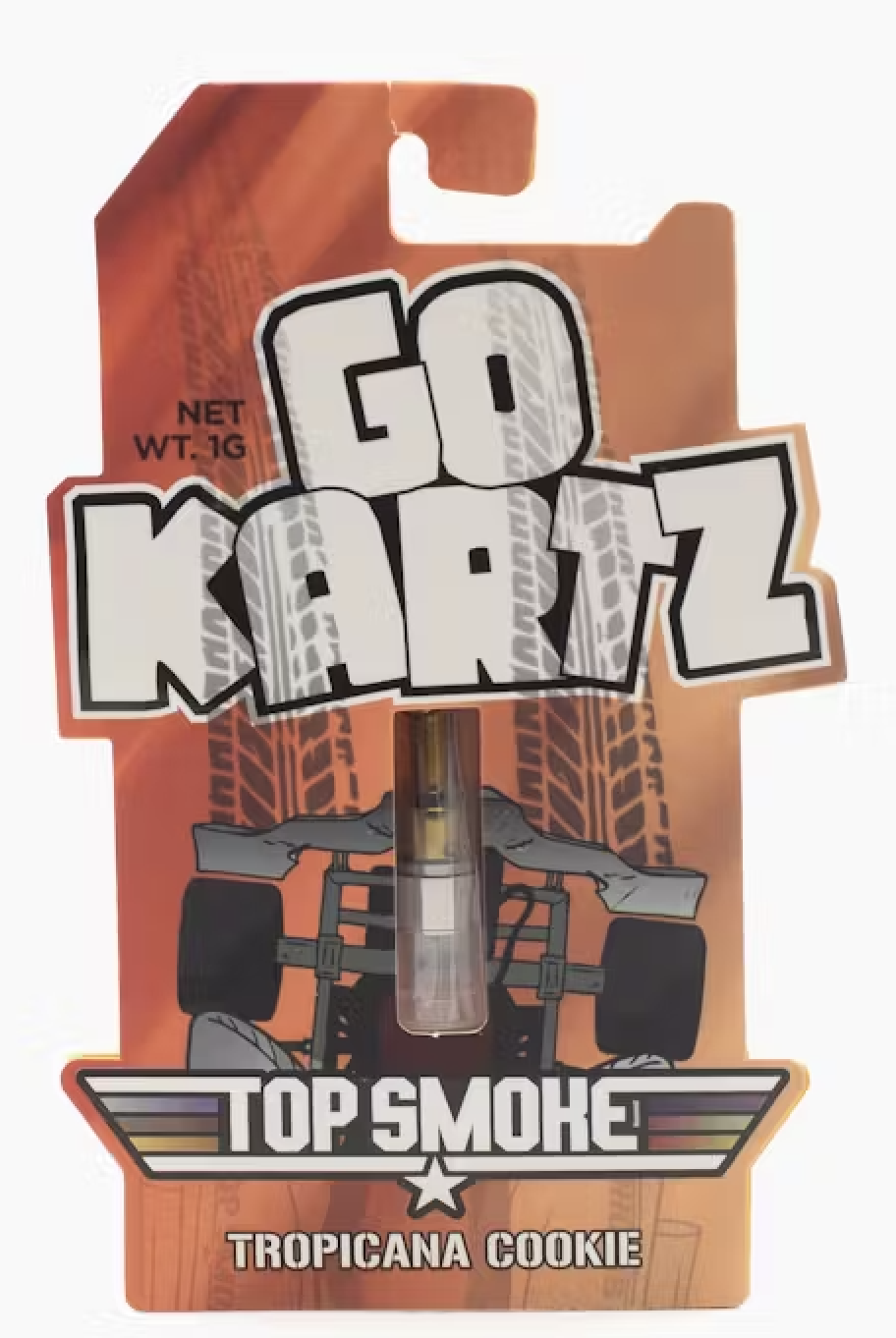 Photograph of product: Go Kartz by Top Smoke | Distillate 510 Carts | Tropicana Cookie