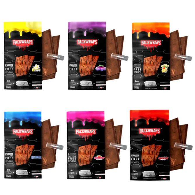 Photograph of product: Packwraps x Twisted Stawberry Vanilla Wraps w/ Glass tips