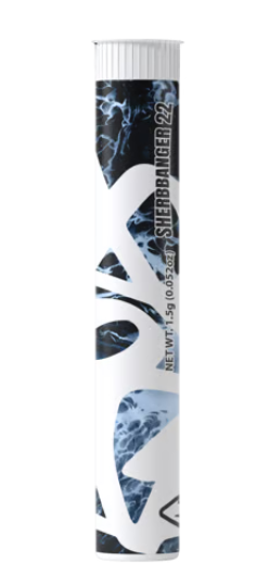 Photograph of product: Doja - Preroll - White Taffi - 1.5G