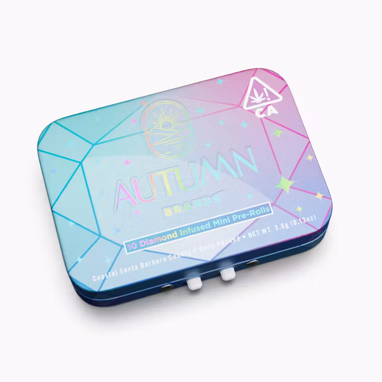 Photograph of product: Purple Push Pop - 3.6g Diamonds Infused Preroll 10pk | Autumn