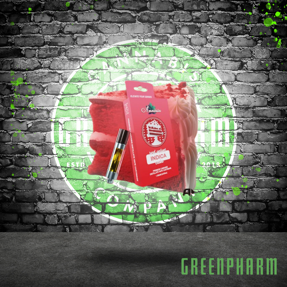 Photograph of product: Amnesia Red Velvet Vape Cart