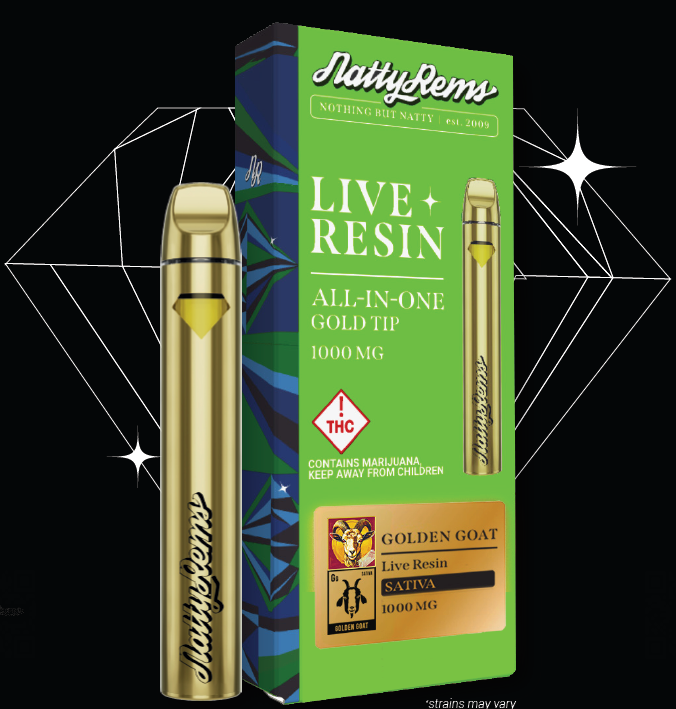 Photograph of product: Natty Rems AIO (I) 1000mg Live Resin