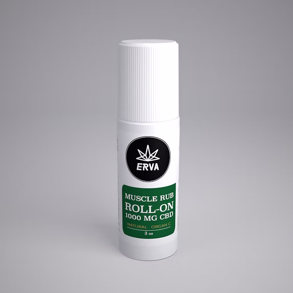 Photograph of product: Erva | CBD | Muscle Rub | Roll On | 1000mg