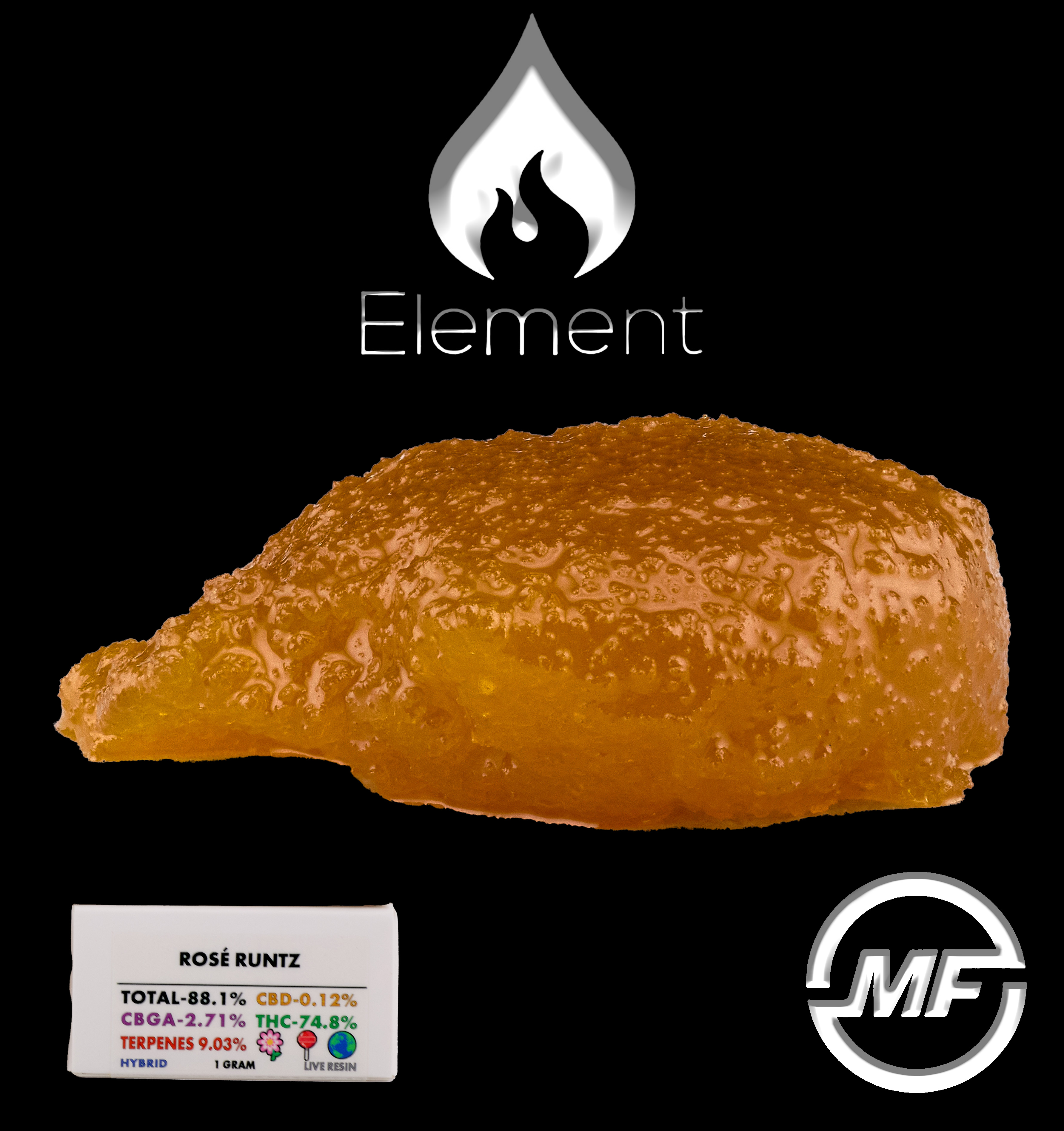 Photograph of product: Element | Rose Runtz | Live Resin | 1g