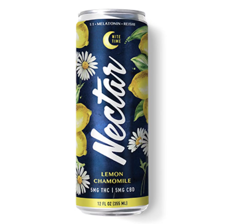 Photograph of product: Nectar Seltzer Lemon Chamomile 5mg