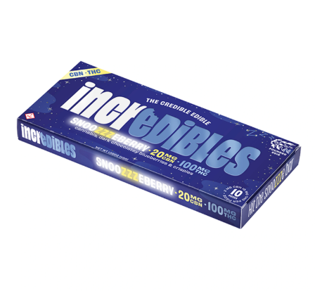 Photograph of product: INCREDIBLES - SNOOZZZEBERRY BAR (120MG) (TH-oui:CBN) (I)