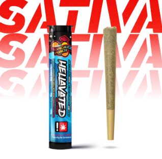 Photograph of product: Hellavated | Juicy Stickz Tropicalez Punch Infused Pre-Roll | 0.75g