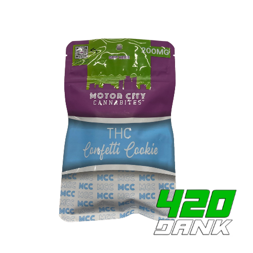 Photograph of product: Motor City Cannabites - 200mg TH-oui Cookie - Confetti