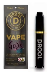 Photograph of product: Drool Vape Disposable 1g Live Resin- God's Gift