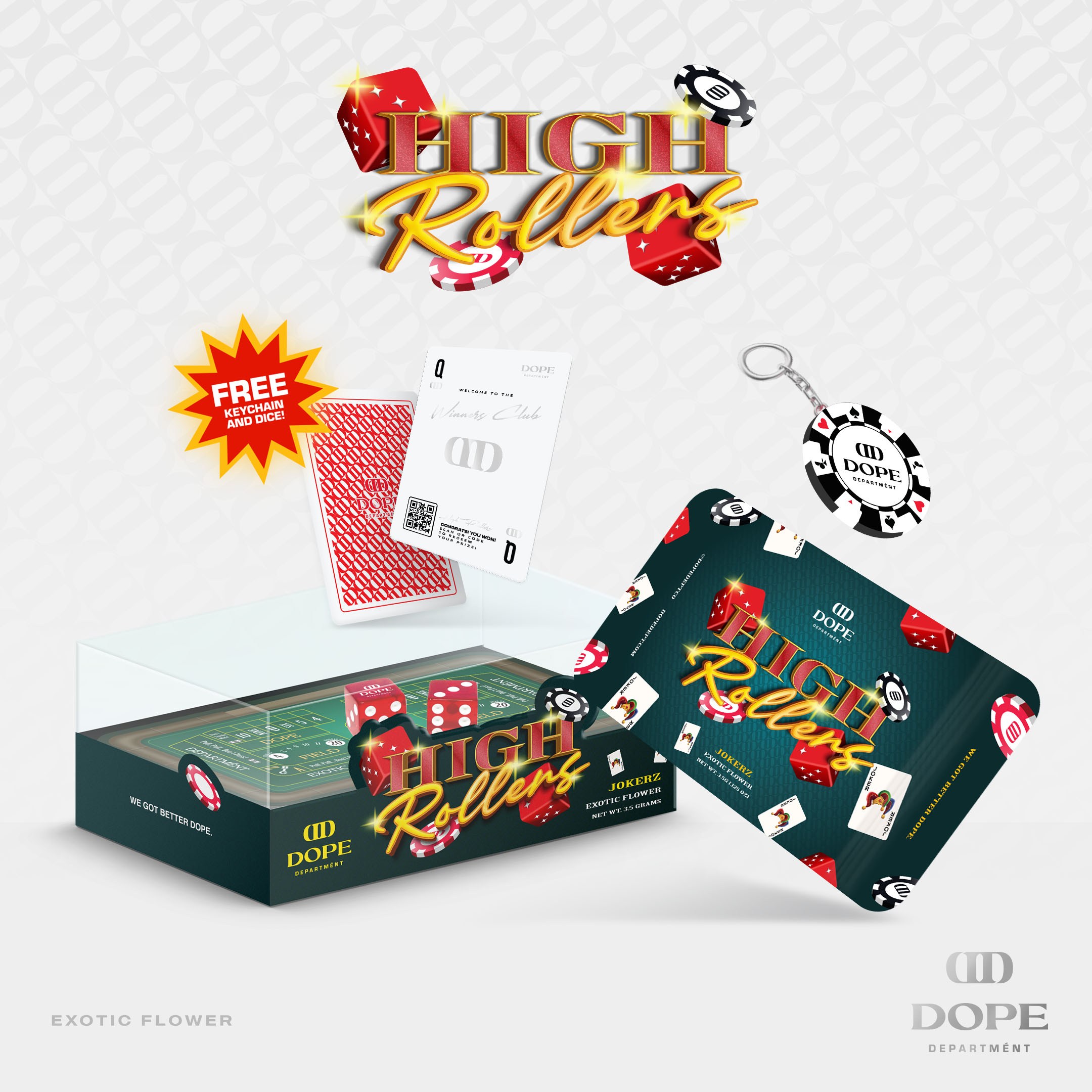 Photograph of product: Jokerz High Rollers Pre-Pack - 3.5g