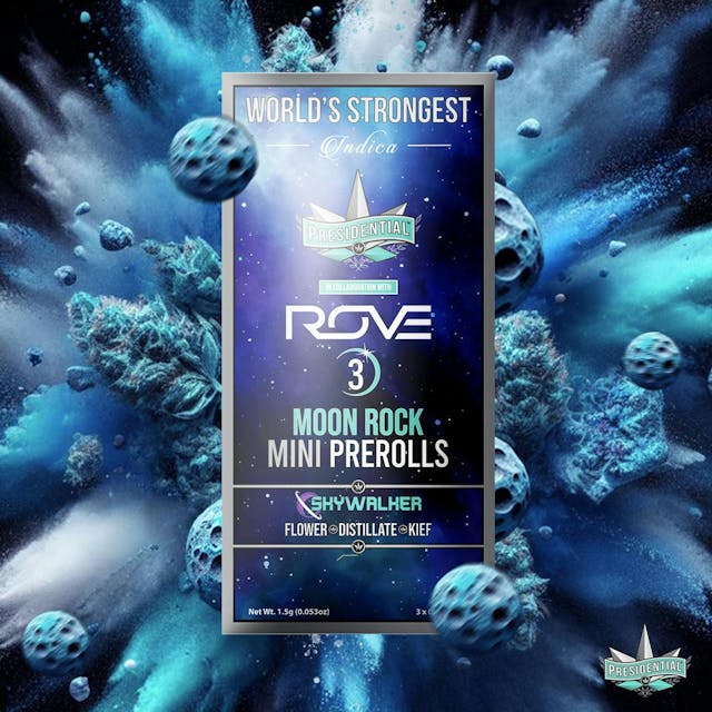 Photograph of product: Skywalker | Moonrock Pee Wee Mini Pre-rolls (3pk x 0.5g)