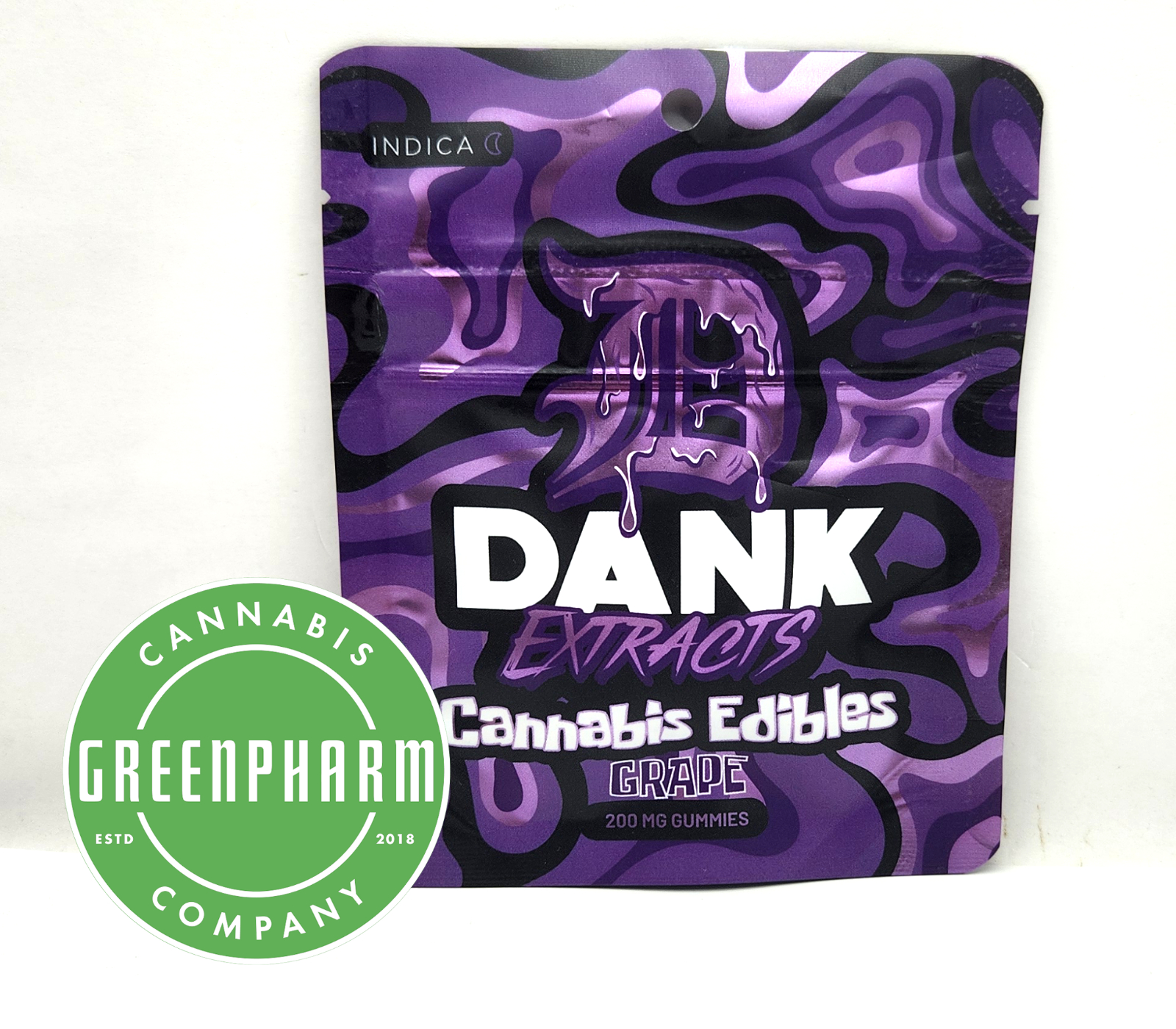 Photograph of product: Edible | Dank Extracts | Grape Gummies | 200mg