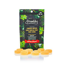 Photograph of product: Smokiez | Sweet Tropical Fruit | Fruit Chews | 200mg
