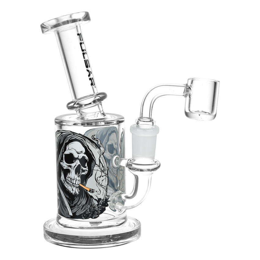 Photograph of product: Pulsar Smoking With Intent to Reap Glass Dab Rig | 6.25" | 14mm F