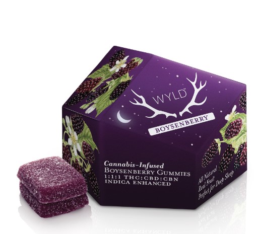 Photograph of product: Boysenberry CBD & CBN Gummies
