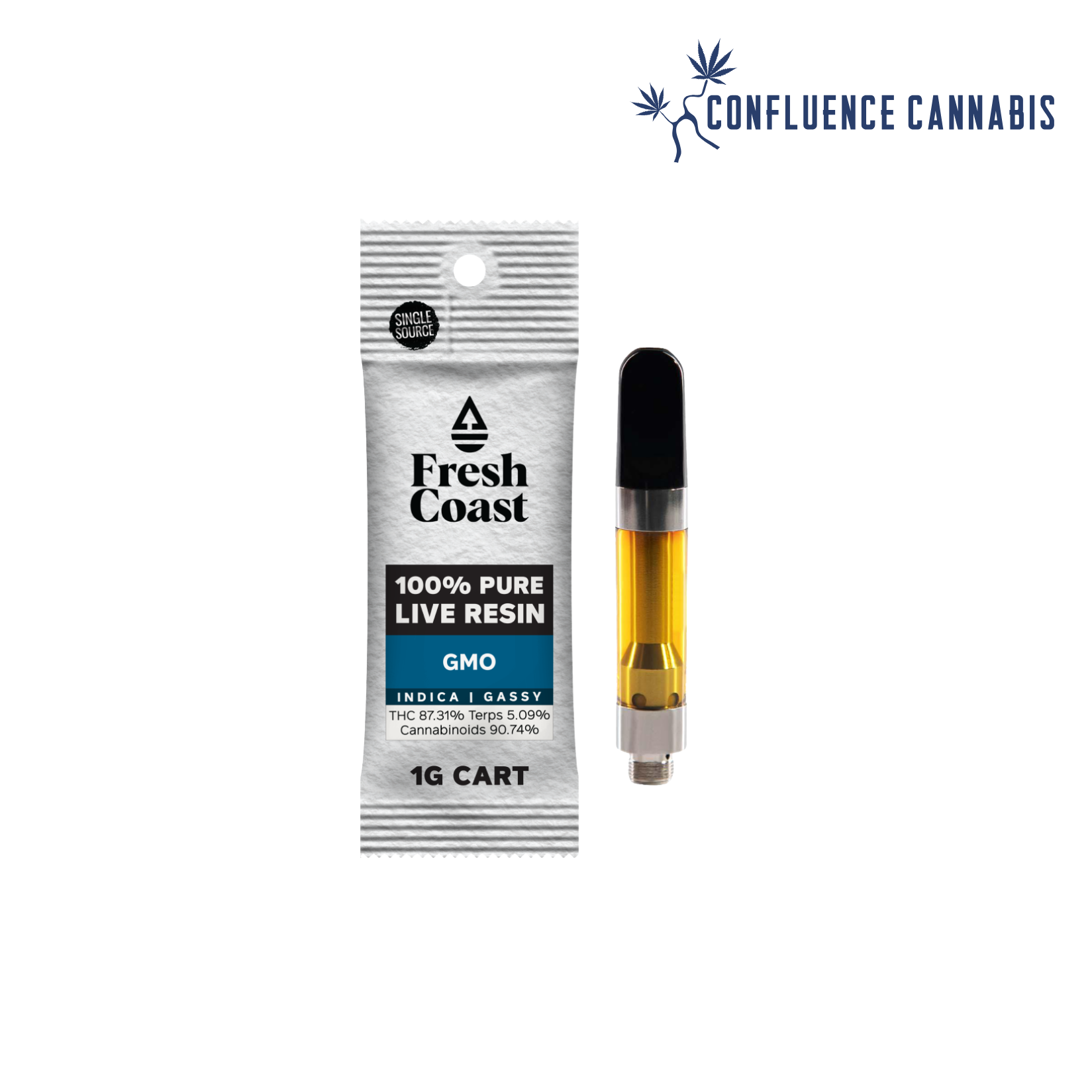 Photograph of Product: GMO Live Resin Cartridge