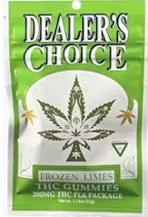 Photograph of product: Frozen Limes - 200mg Gummies by Dealer's Choice