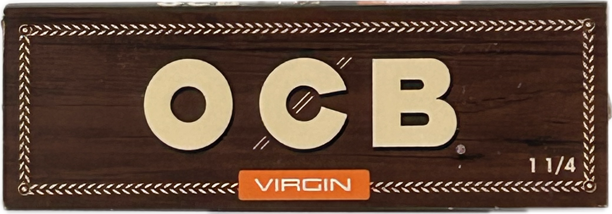 Photograph of product: OCB Virgin Unbleached 1 1/4 Rolling Papers