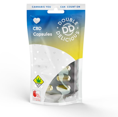 Photograph of product: Double D - CBD 1:1 - 10pk Capsules
