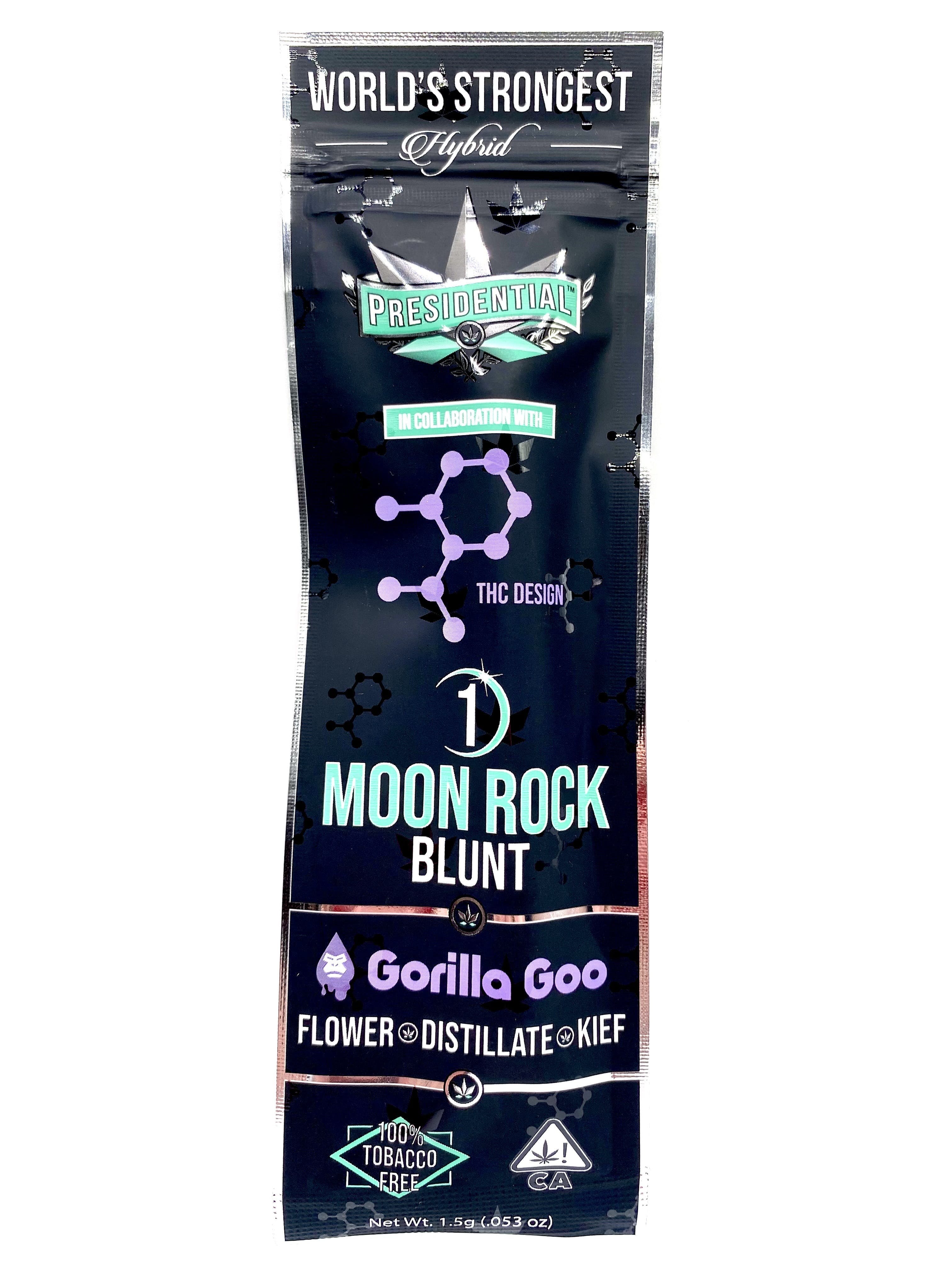 Photograph of product: Presidential - Moonrock Blunt - Gorilla Goo - 1.5g