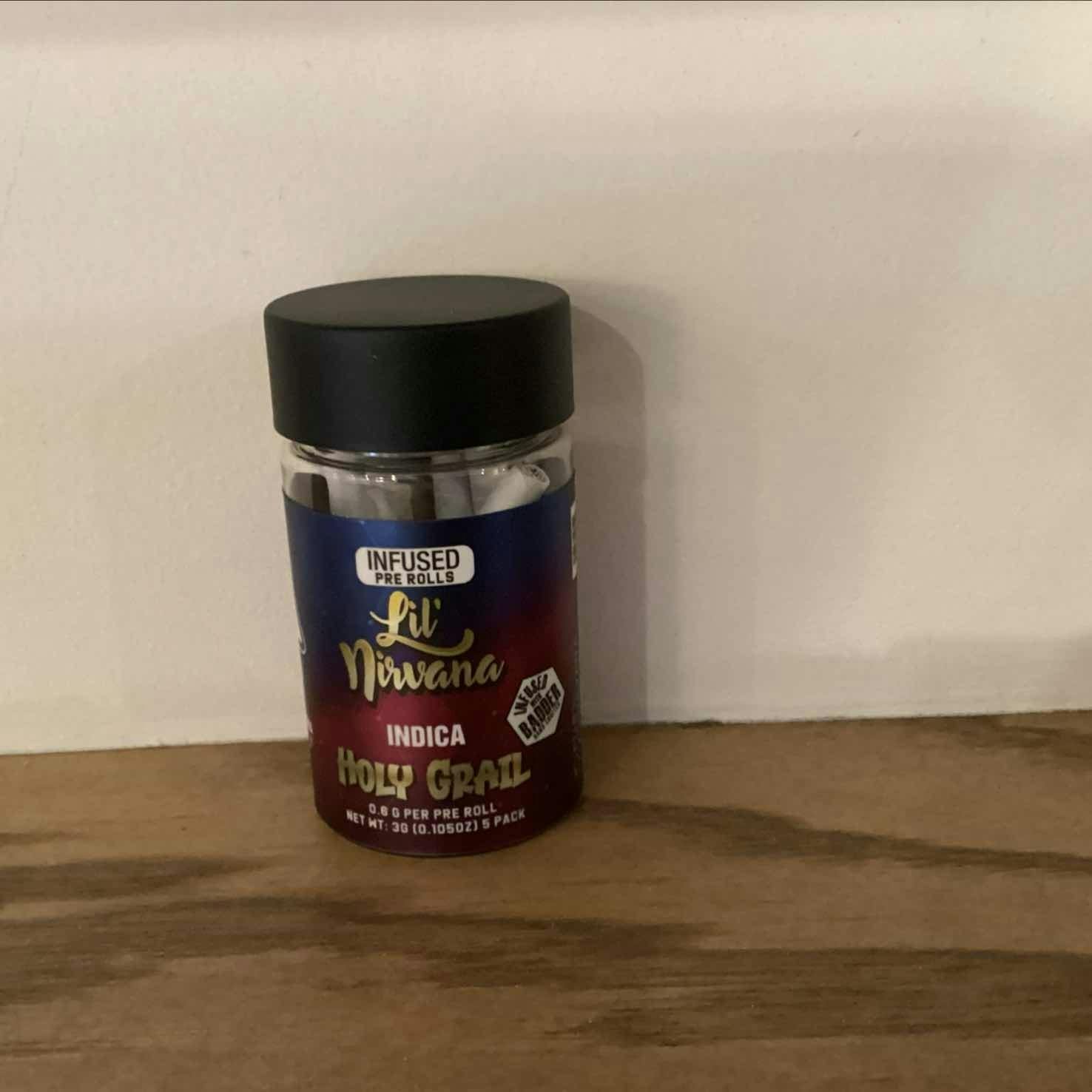 Photograph of product: Pure Nirvana - 5 PACK Lil Nirvana Holy Grail Infused Pre Rolls