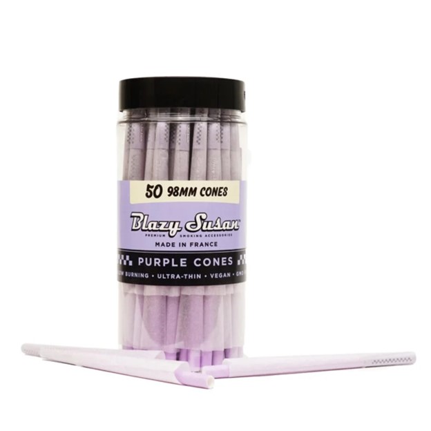 Photograph of Product: Blazy Susan 1 1/4" (98mm) Cones 50pk Purple