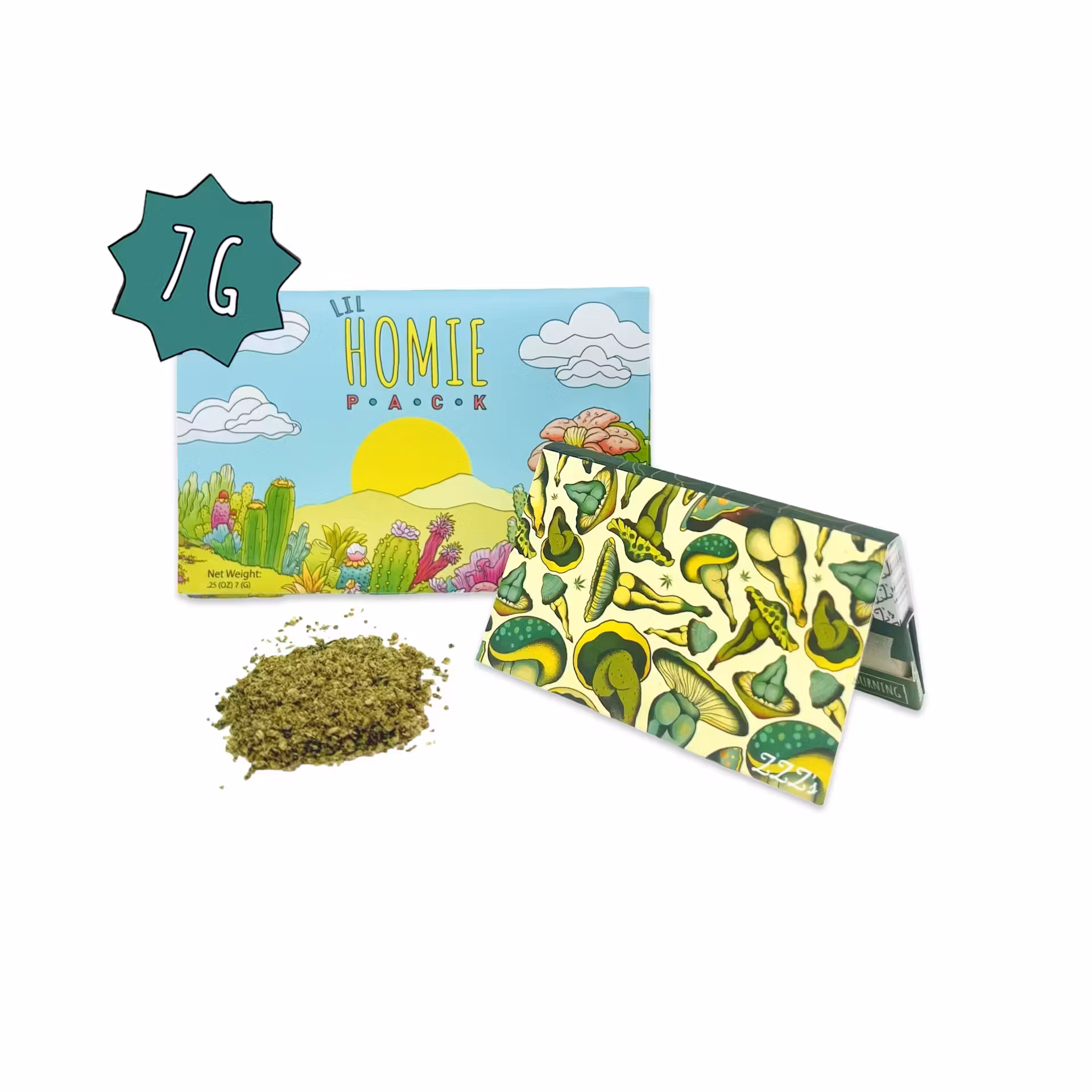 Photograph of product: Cheddar Cheese | 7g Lil' Homie Pack | Nova Farms