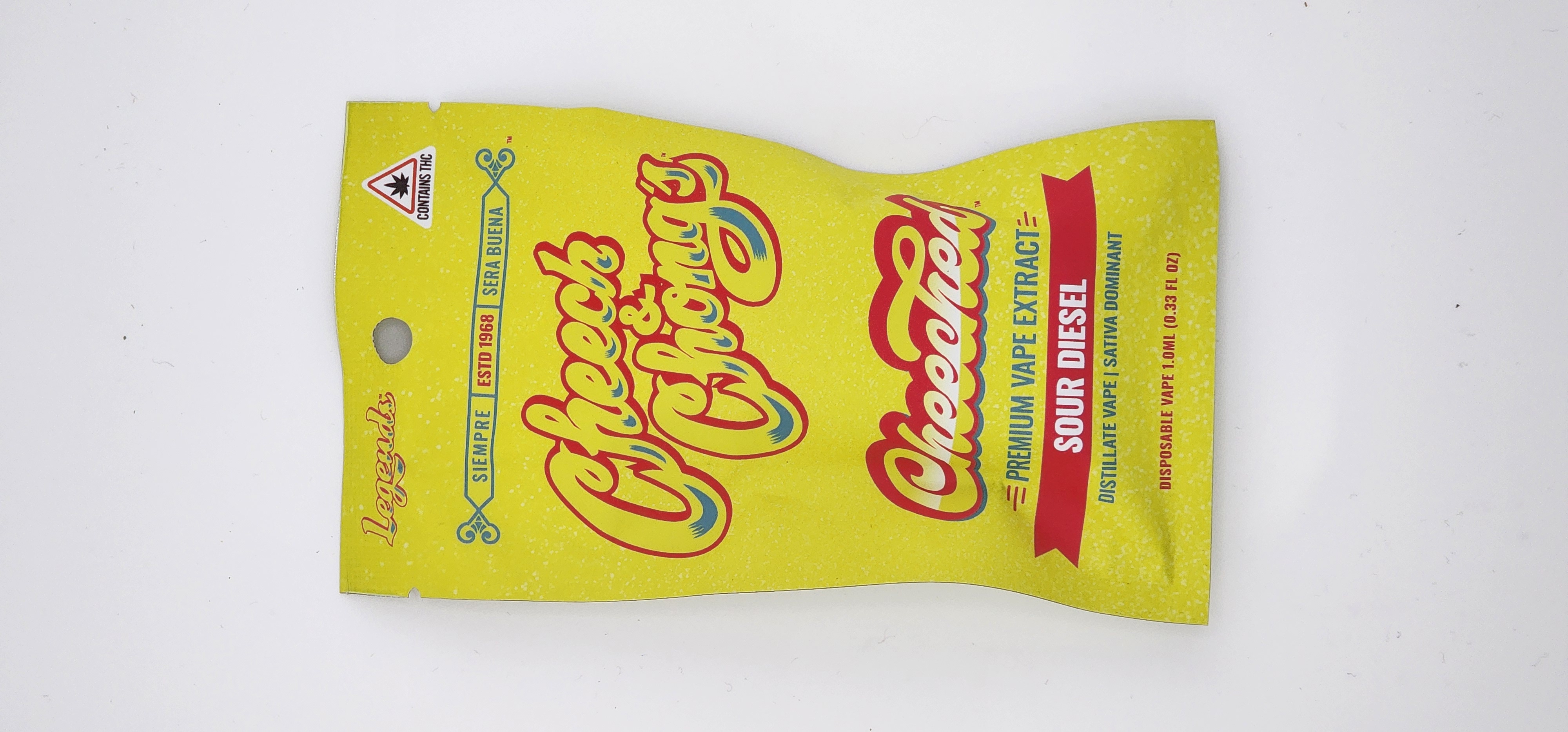 Photograph of product: Cheech and Chong Disposables l Sour Diesel