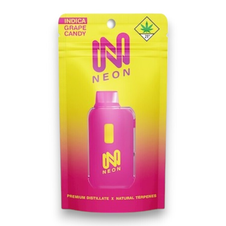 Photograph of product: Neon: Grape Candy - Disposable Cartridge