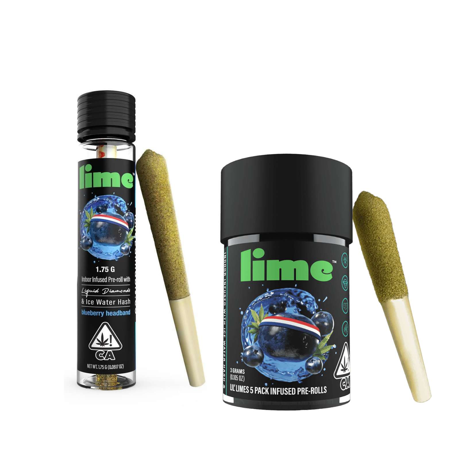 Photograph of product: Blueberry Headband Triple Infused - Preroll-1.75g