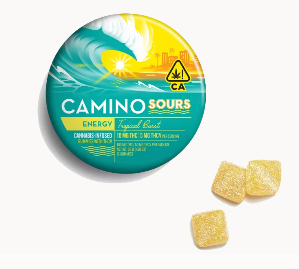 Photograph of product: Camino - Tropical Burst 2:1 TH-ouiV (s) - Sour Gummies - 100mg