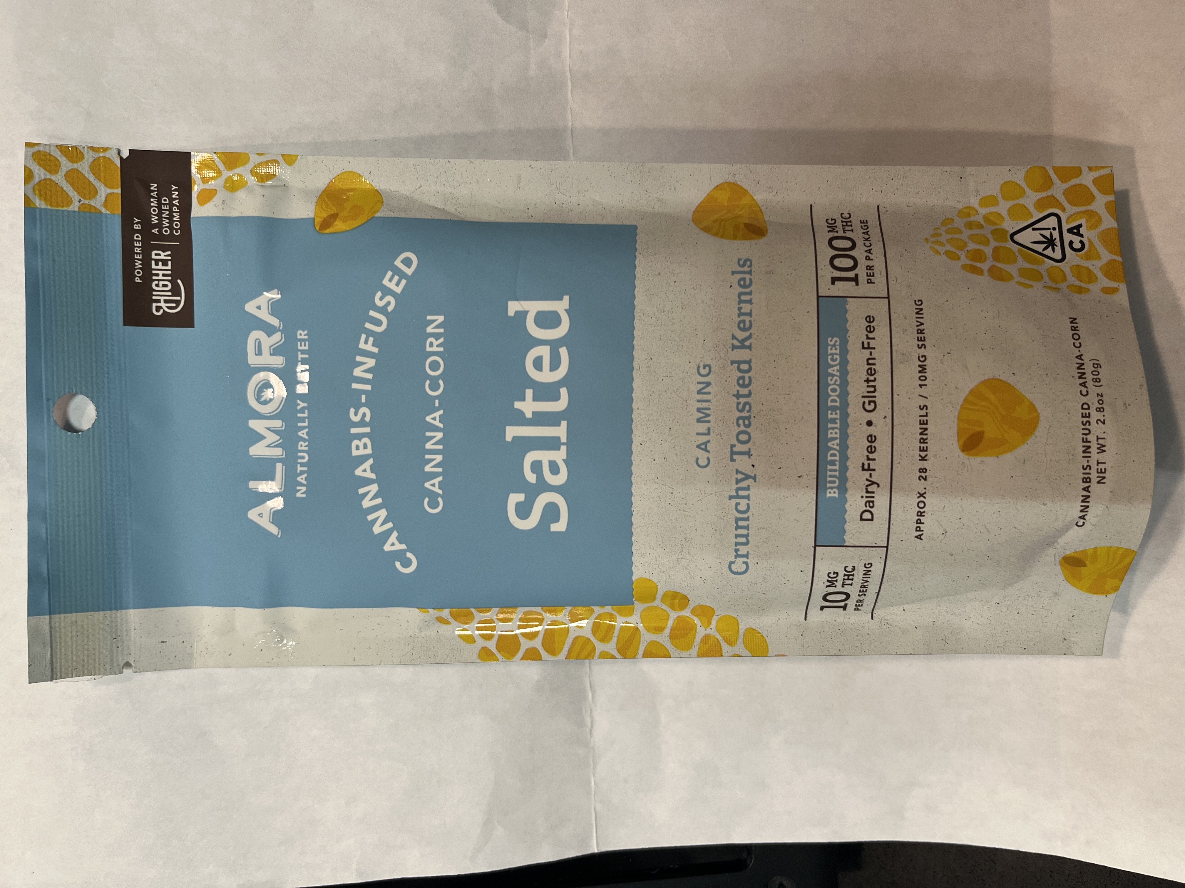 Photograph of product: Almora - Salted Canna-Corn 100mg