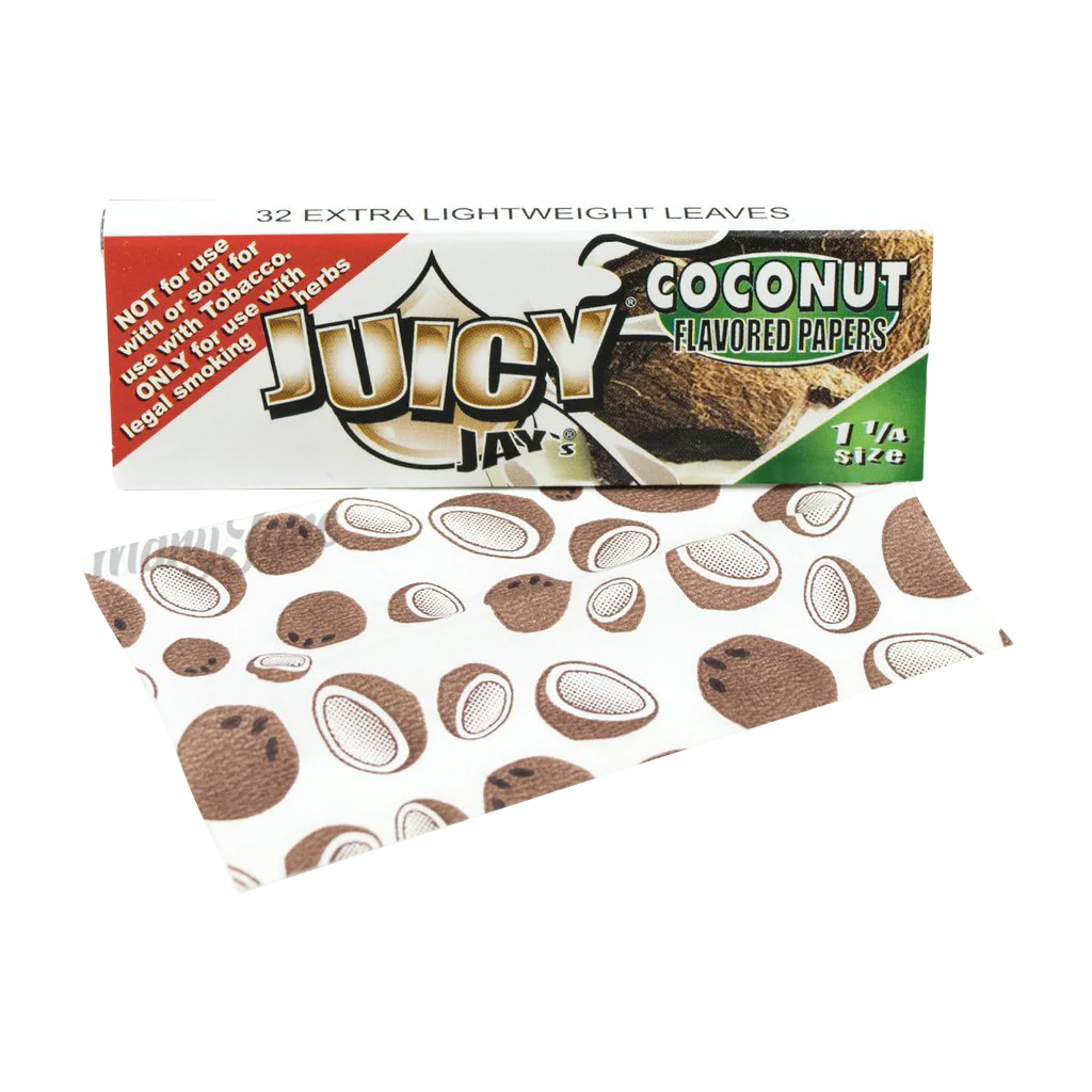 Photograph of product: Accessory - Juicy Jay- Coconut 1 1/4" Rolling Papers