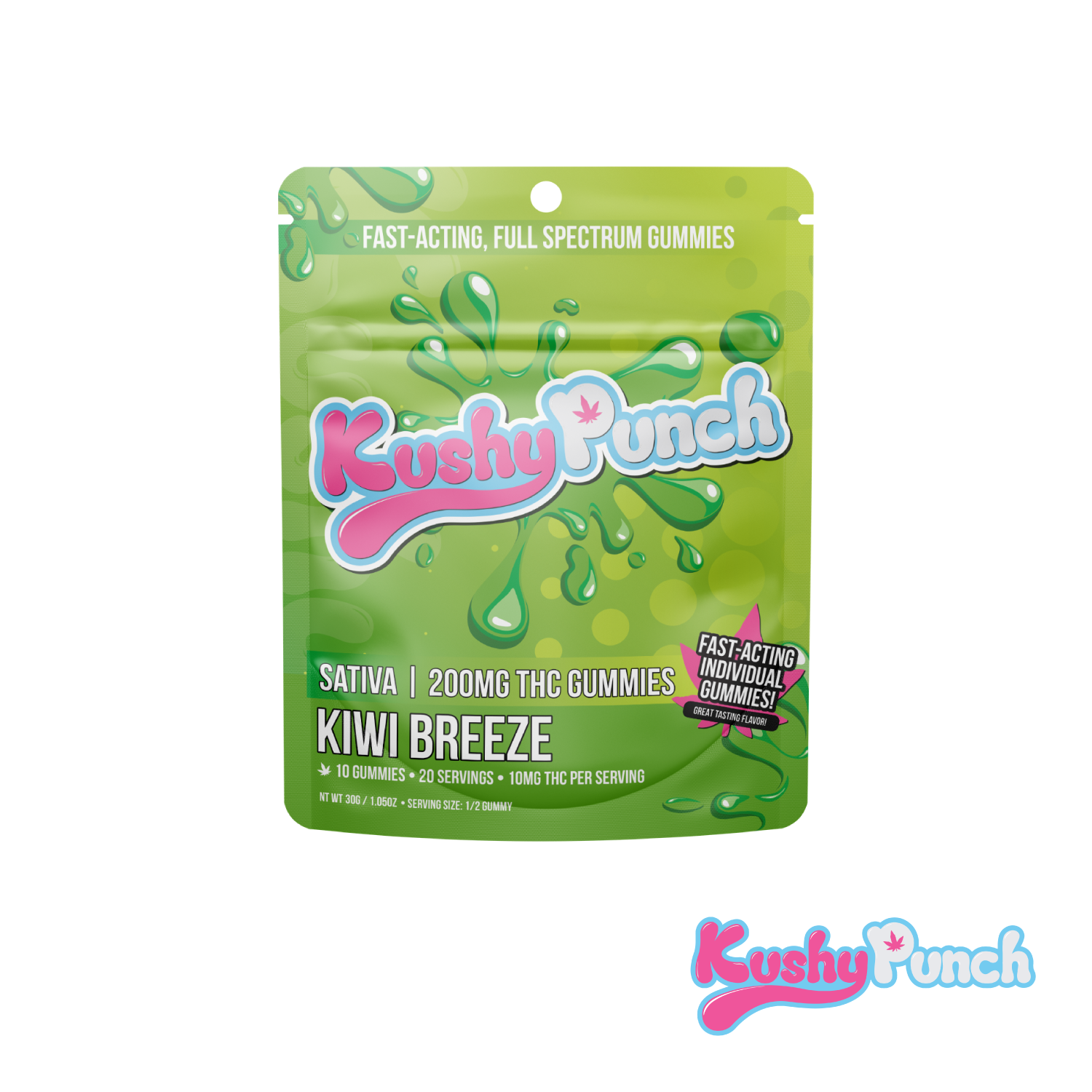 Photograph of product: Kiwi Breeze Oui'd Gummy | 200mg