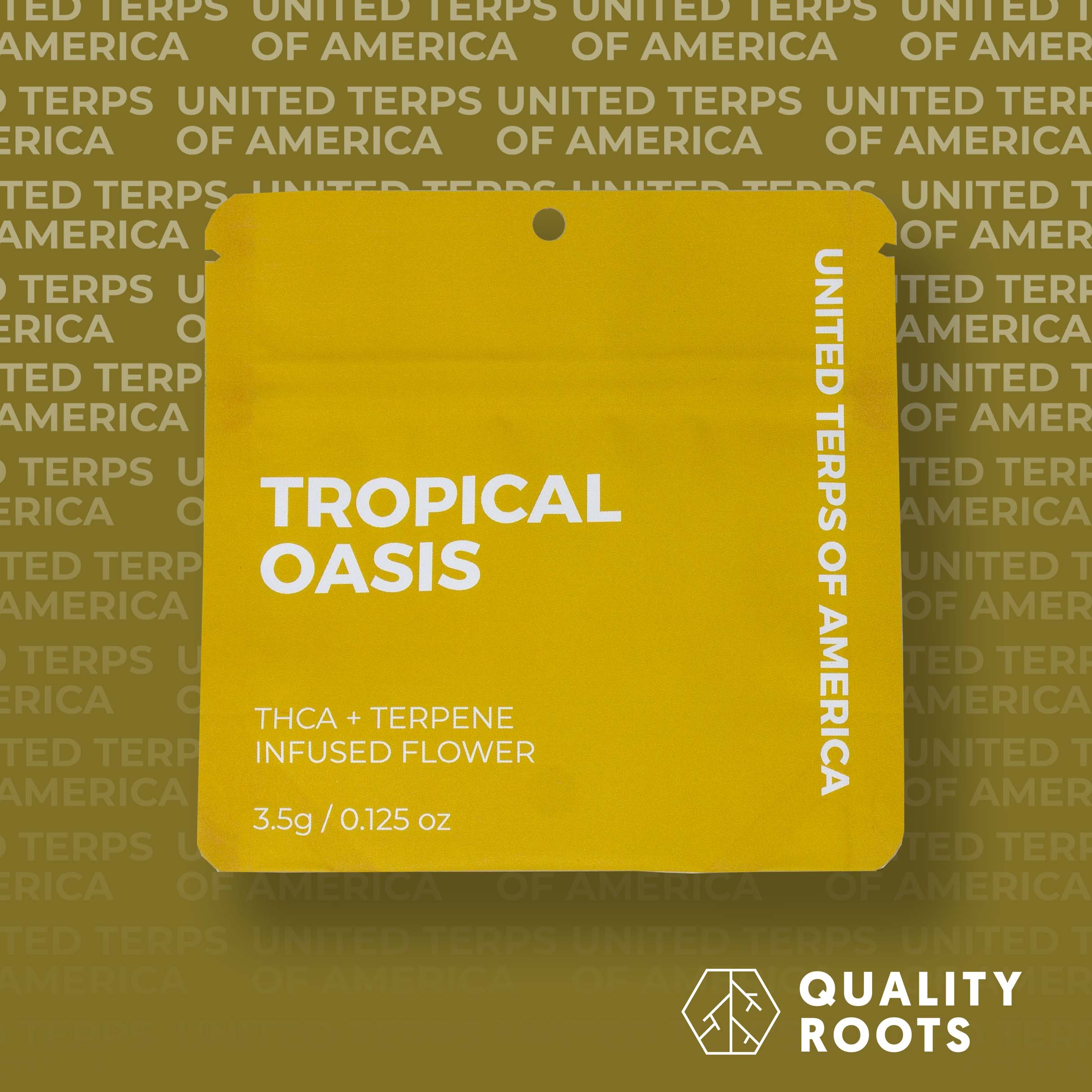 Photograph of product: United Terps of America - Tropical Oasis Infused Flower 3.5g