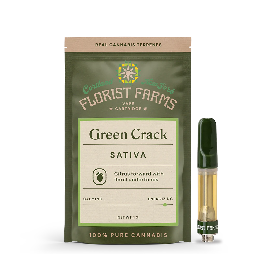 Photograph of product: Florist Farms | Green Crack | Vape Cartridge | 1g