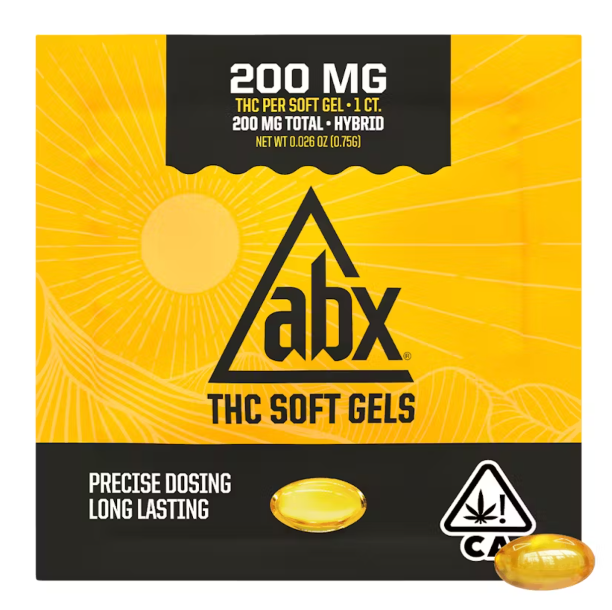 Photograph of product: ABX - Soft Gel Single 200mg (H)
