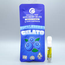 Photograph of product: Cookies Huckleberry Gelato Terp Cartridge Oui'd Hybrid 1g