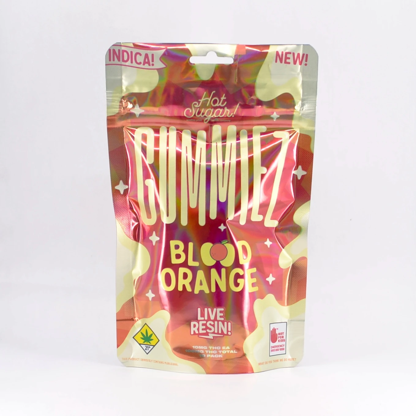 Photograph of product: Blood Orange Live Resin Gummiez - Oui'd | 10pk | (100mg)