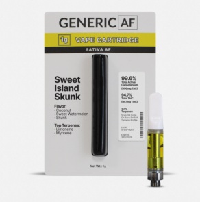 Photograph of Product: Generic AF | Vape | Sweet Island Skunk | 1g 510 cart