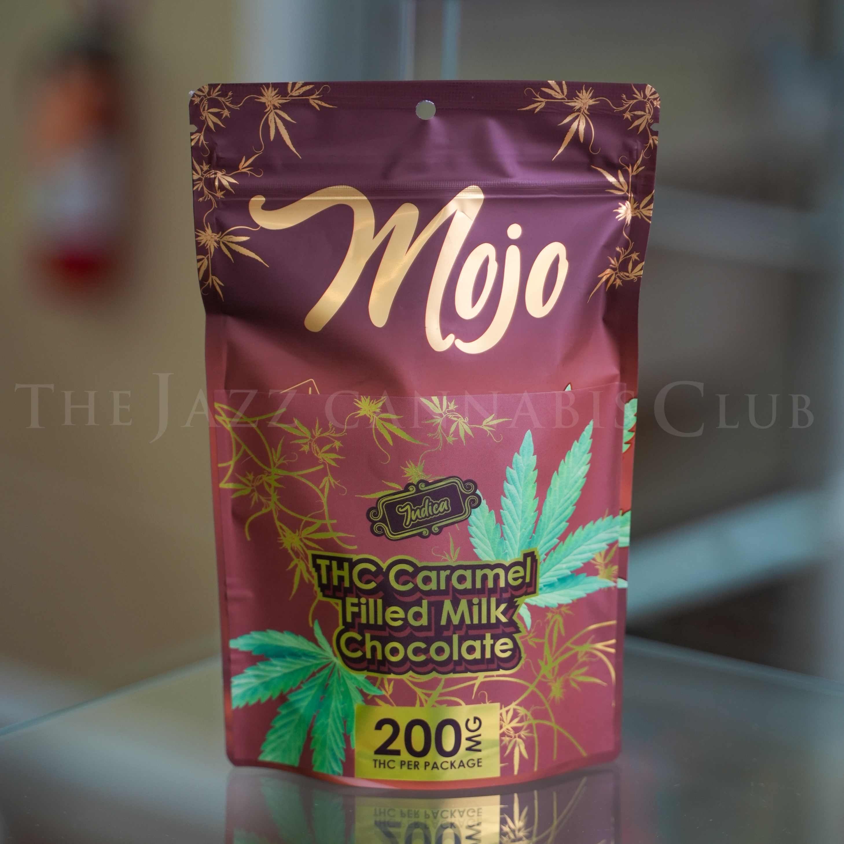 Photograph of product: Mojo - Carmel Filled Milk Chocolate Bites 200mg (Oui'd)