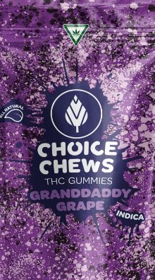 Photograph of product: Granddaddy Grape | Gummy Chews 200mg