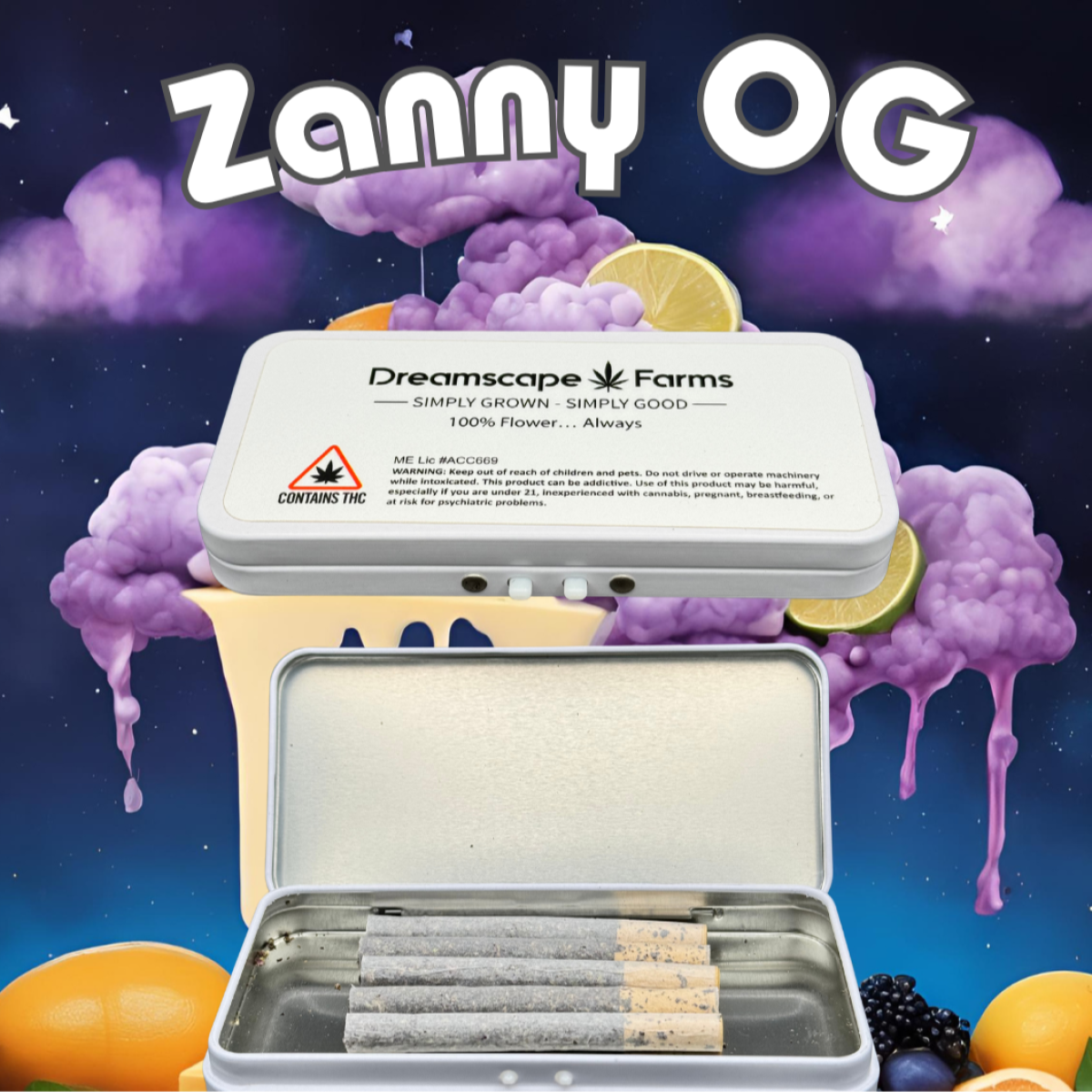 Photograph of product: Dreamscape - Zanny OG .5G Preroll 5 Pack (2.5G)