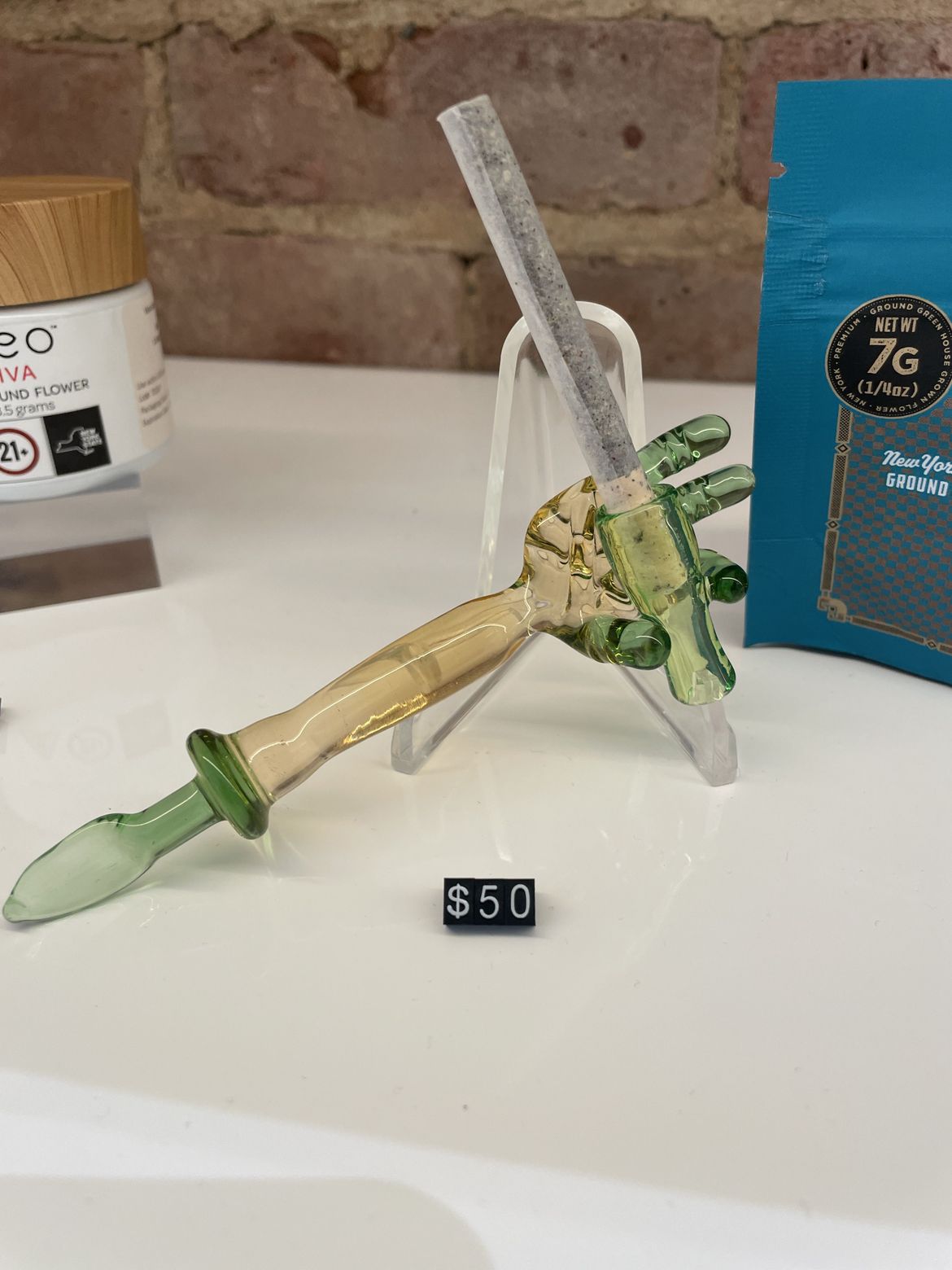 Photograph of product: Goober Doober Joint Accessory and Dab Tool | Basic | Yellow and Green