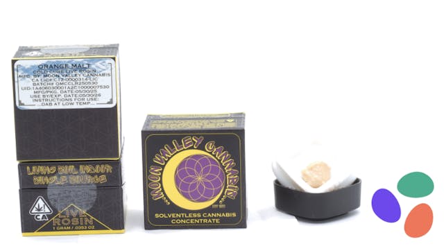 Photograph of product: Purple Chem Solventless Cold Cure Live Rosin 1g - Sales Floor