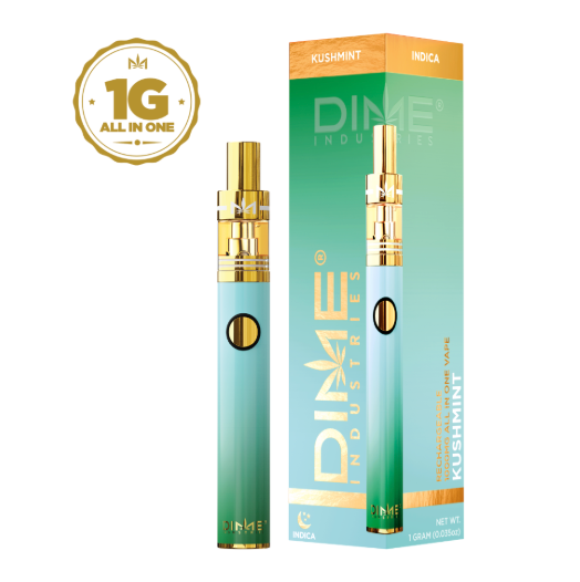 Photograph of product: DIME - LIVE  Kush Mints (I) AIO Vape