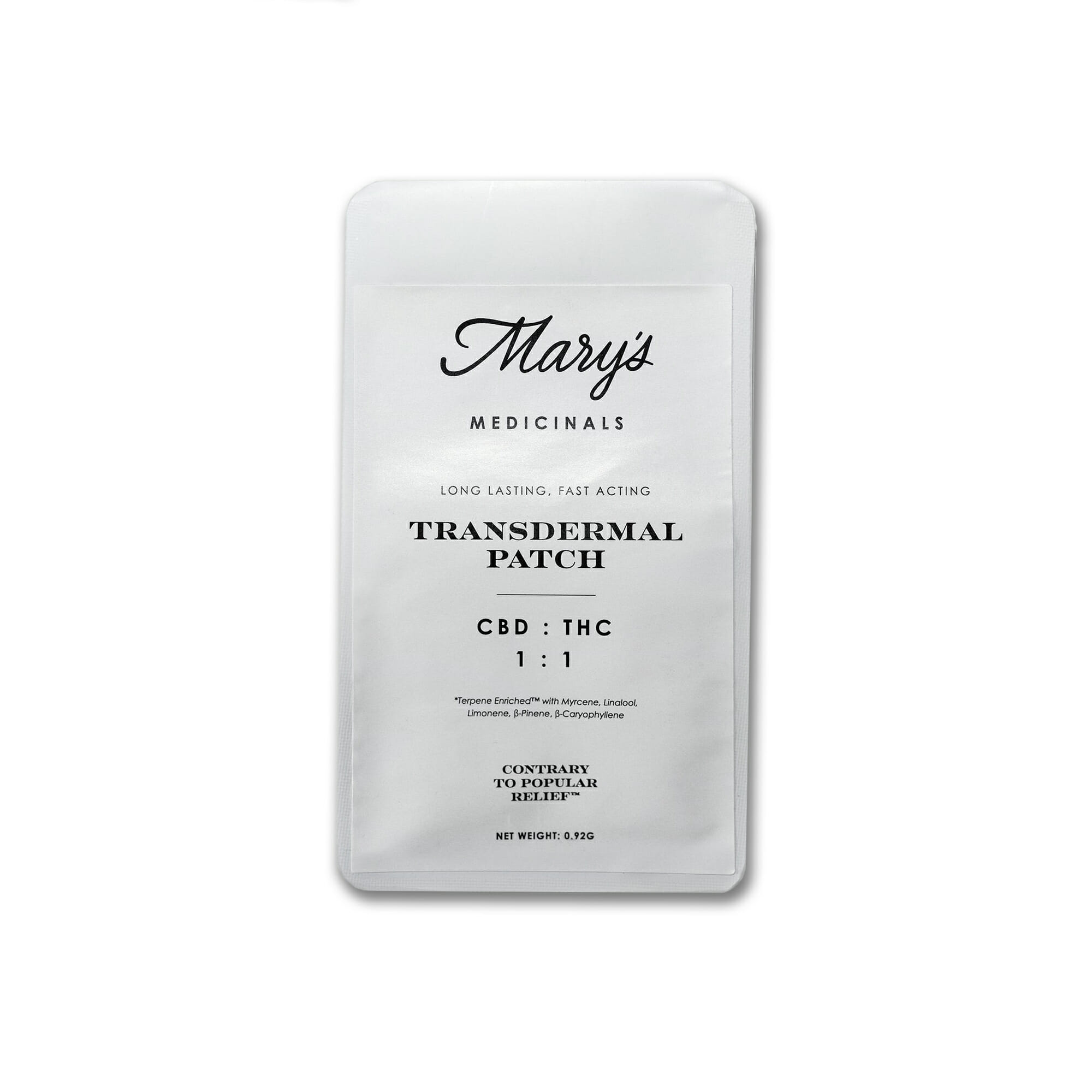 Photograph of product: Mary's Medicinals - Focus CBG Transdermal Patch 20mg