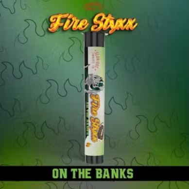 Photograph of product: Simpler Daze Fire Styxx Thca Infused Pre Roll   On The Banks