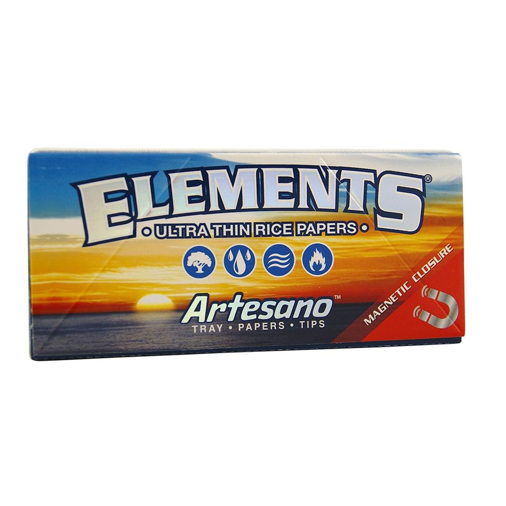 Photograph of product: ELEMENTS | ARTESANO | KING SIZE SLIM PAPERS + TRAY + TIPS